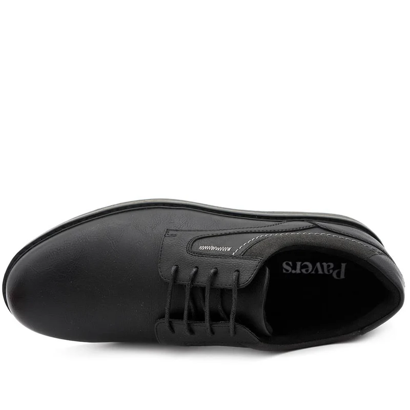 Casual Lace Up Shoes - XINGH44012 / 330 033 - Black