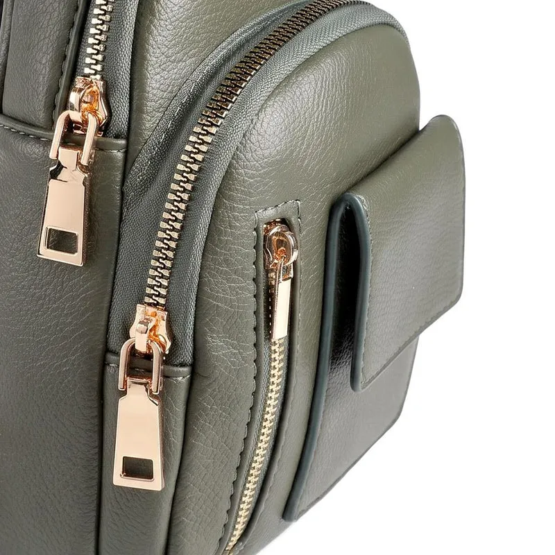Zip-Up Mini Sling Bag - PRETT41013 / 326 884 - Olive