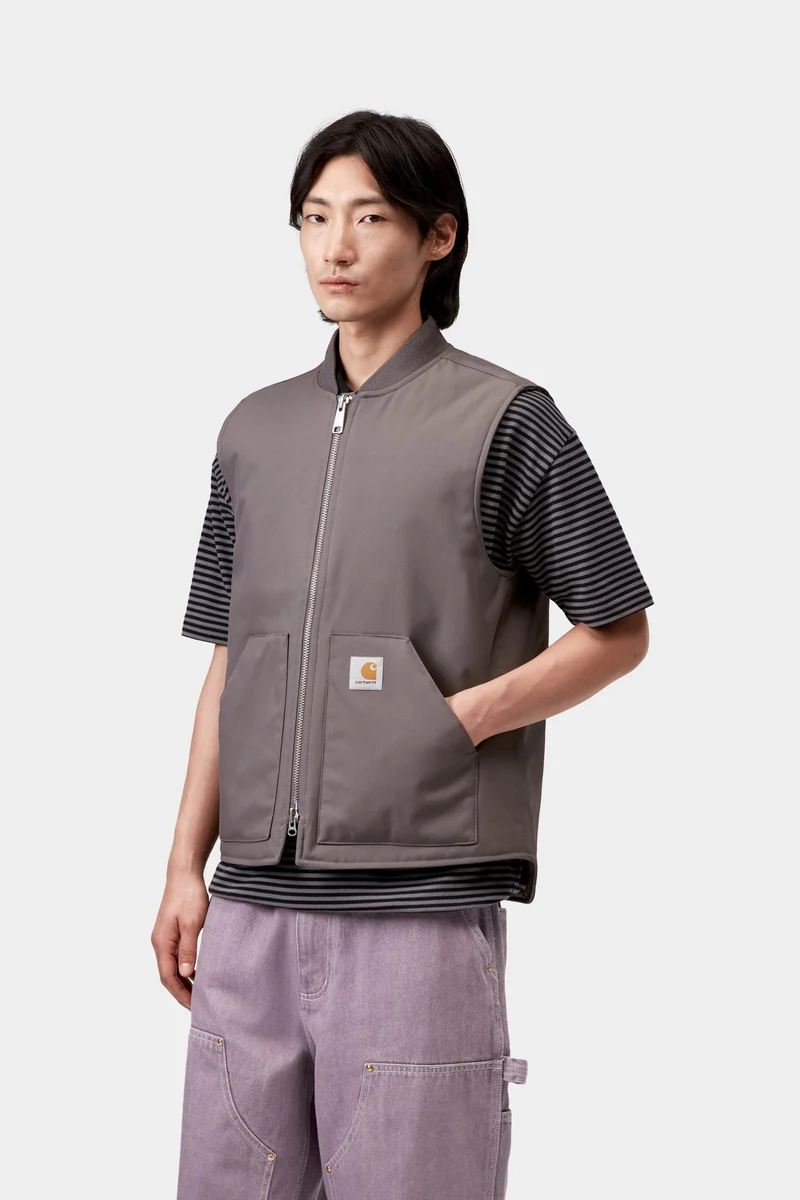 Carhartt WIP Leroy Herrenweste | Porphyr