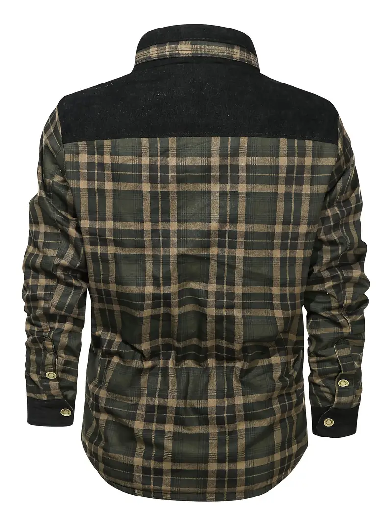 Rero | Herren Retro-Karohemd mit Fleece-Futter – Warmer Freizeitmantel