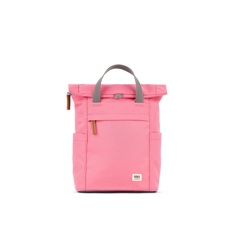 ROKA Finchley Eine kleine Tasche aus recyceltem Canvas mit Tulpenmotiv