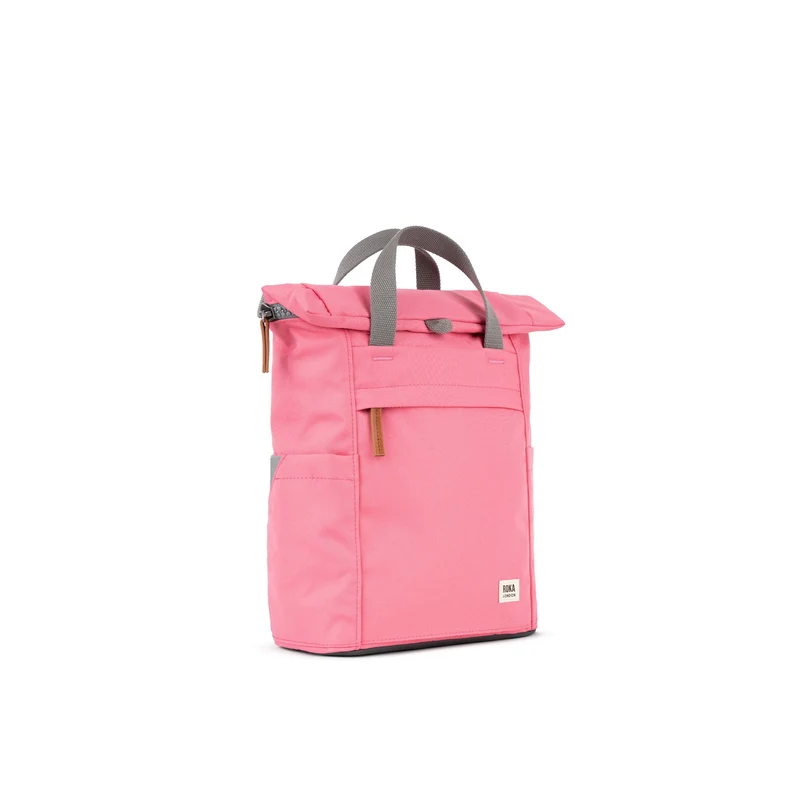 ROKA Finchley Eine kleine Tasche aus recyceltem Canvas mit Tulpenmotiv