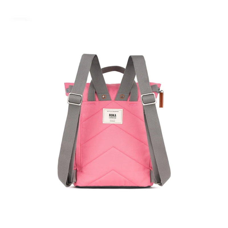 ROKA Finchley Eine kleine Tasche aus recyceltem Canvas mit Tulpenmotiv