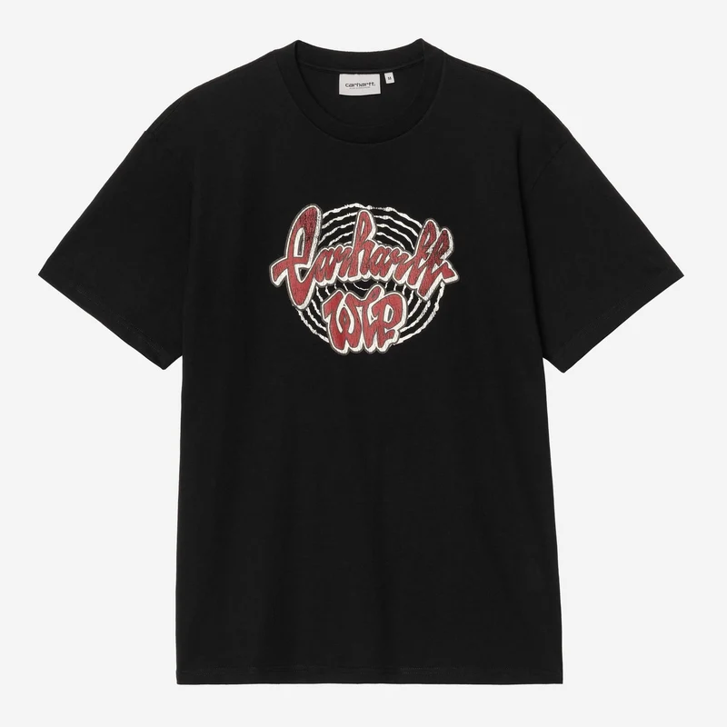 Carhartt WIP Chedda Herren-T-Shirt | Schwarz, Heavy Stone Wash