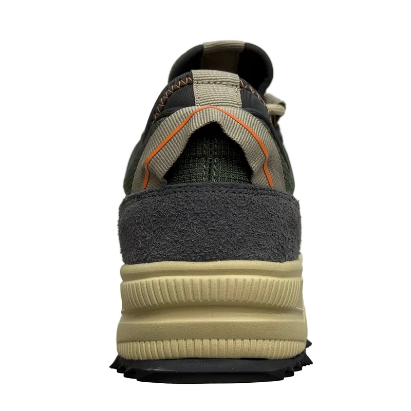 Napapijiri Herren Vortec Wildleder Slip-On Sneakers | Grün / Blau