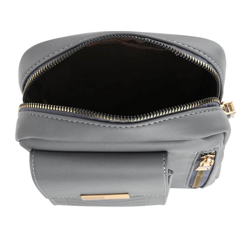 Dual-Zip Mini Handbag - PRETT42010 / 328 276 - Blue-Grey