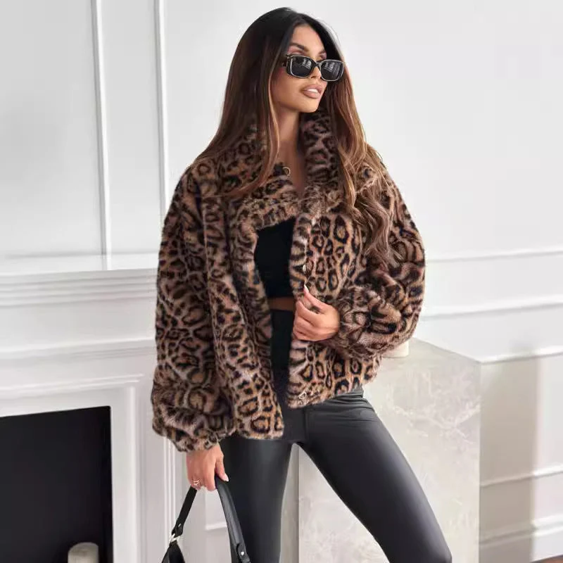 Fleecejacke mit Leopardenmuster - Nani