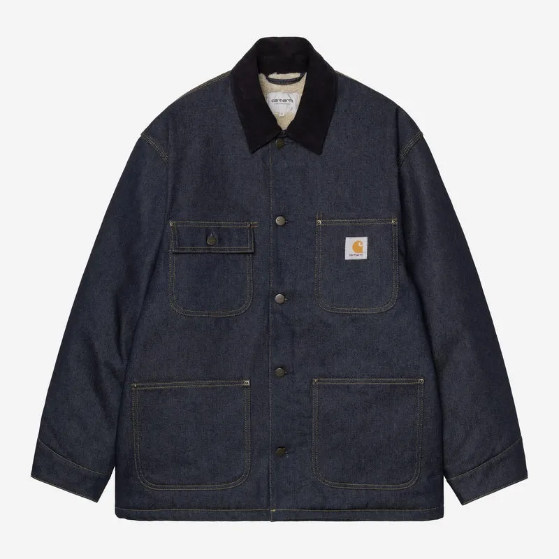 Carhartt WIP Herren OG Chore Maitland Denim Manteljacke | Blau/dunkelmarineblau, starr