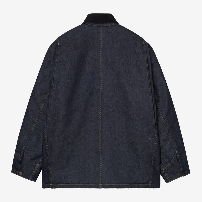 Carhartt WIP Herren OG Chore Maitland Denim Manteljacke | Blau/dunkelmarineblau, starr