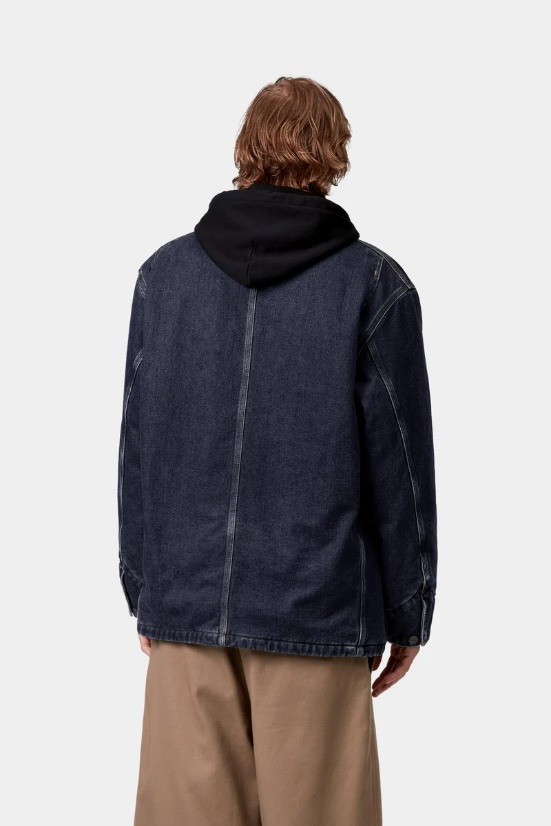Carhartt WIP Herren OG Chore Maitland Denim Manteljacke | Blau/dunkelmarineblau, starr