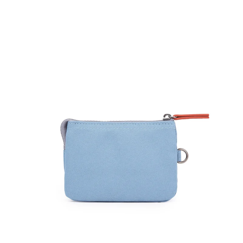 ROKA Carnaby Retro-Handtasche aus recyceltem Canvas, klein, blau