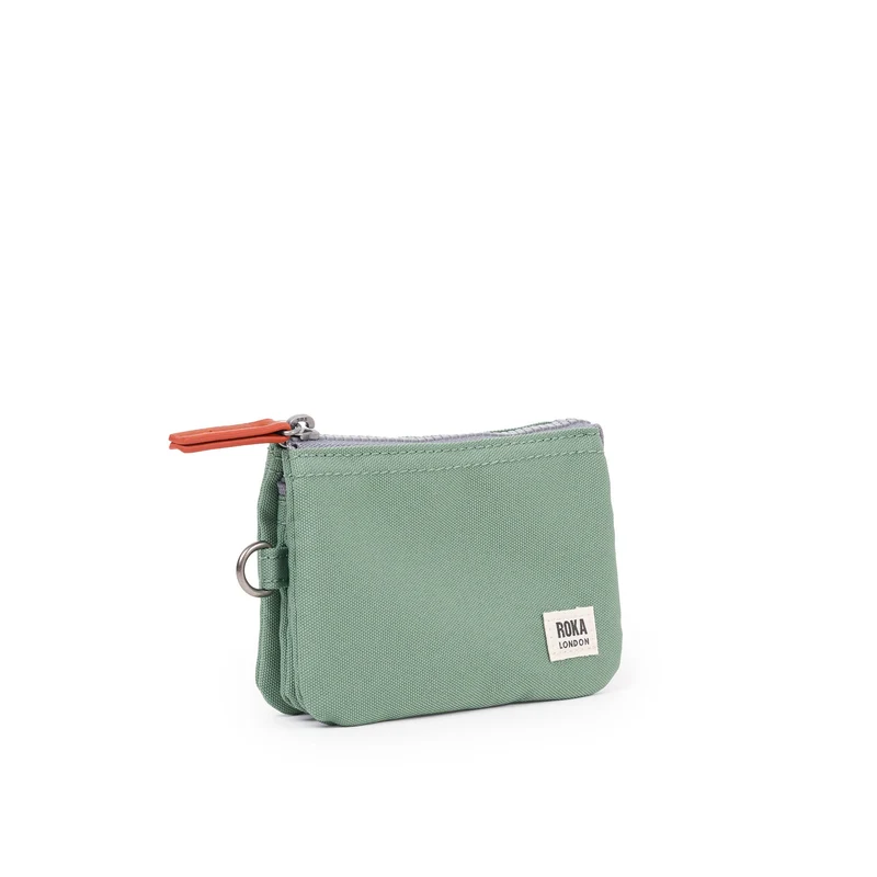 ROKA Carnaby Kleine Geldbörse aus recyceltem Canvas von Frost