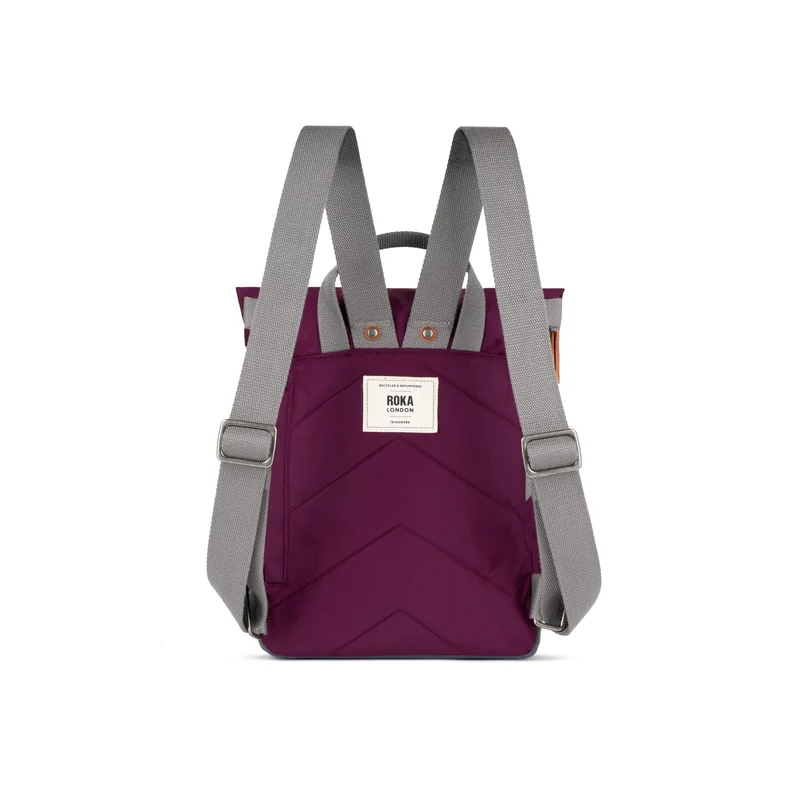 ROKA Canfield B Royal Burgundy Kleine Tasche aus recyceltem Nylon