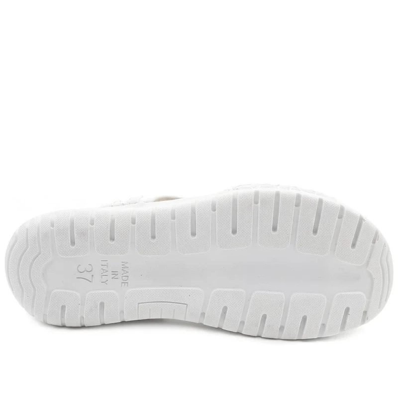 Anatomic Self Moulding Cushioned Mule Sandals - POLY43003 / 329 042 - White
