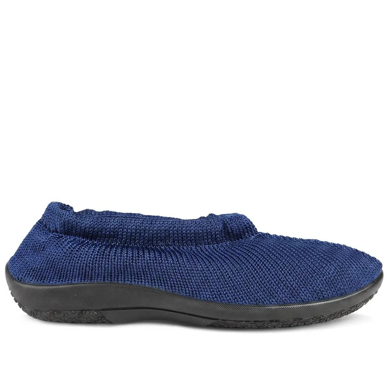 Flexible Fabric Upper Slip On Shoes - PLU44002 / 330 363 - Navy