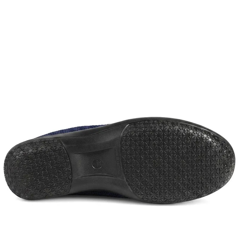 Flexible Fabric Upper Slip On Shoes - PLU44002 / 330 363 - Navy