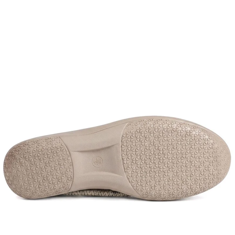 Flexible Fabric Upper Slip On Shoes - PLU44002 / 330 363 - Natural