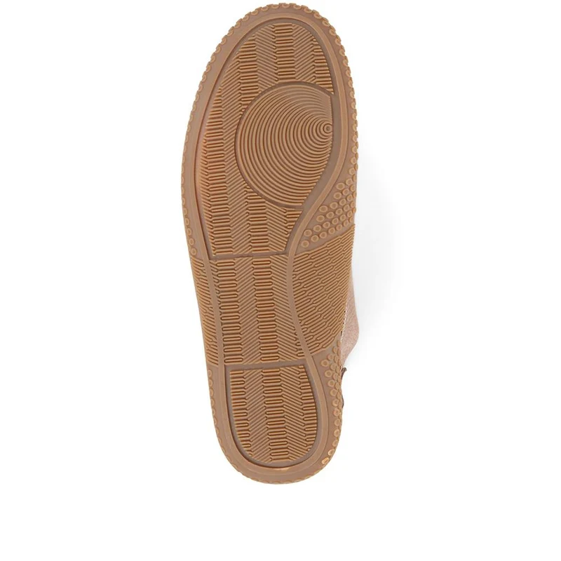 Casual Leather Lace-Up Shoes - META35010 / 322 980 - Sand