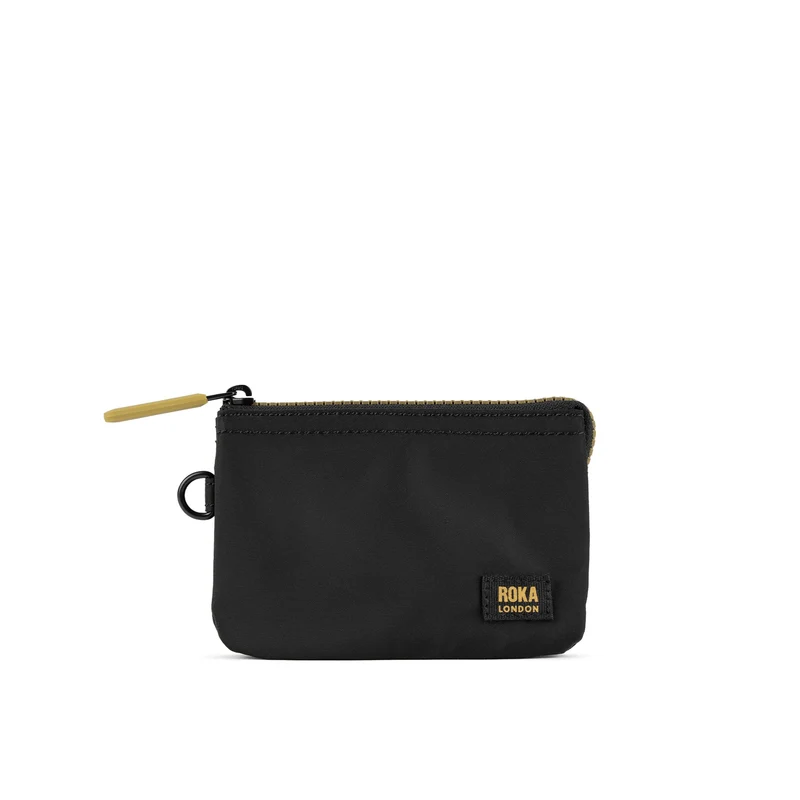 ROKA Carnaby Gold Label kleine Geldbörse aus recyceltem Nylon