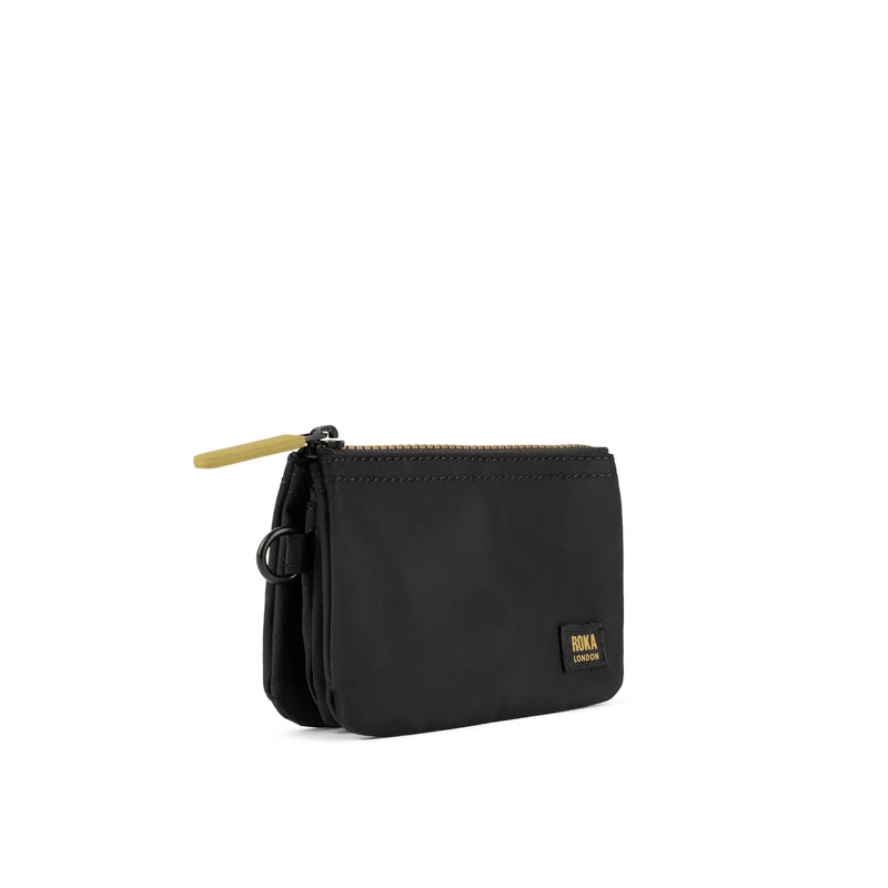 ROKA Carnaby Gold Label kleine Geldbörse aus recyceltem Nylon