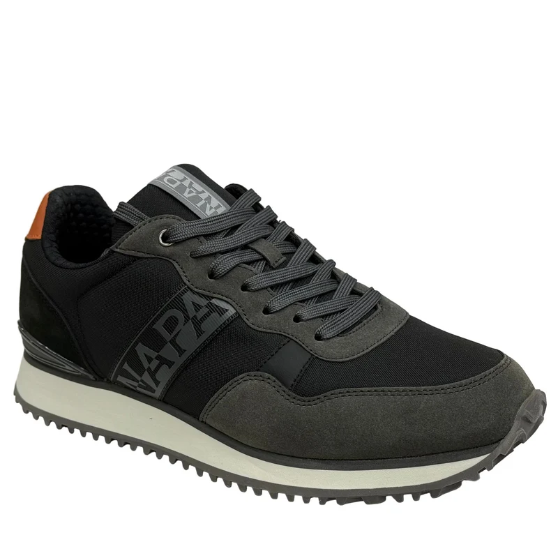 Napapijiri Herren Cosmos Turnschuhe | Schwarz / Grau / Orange