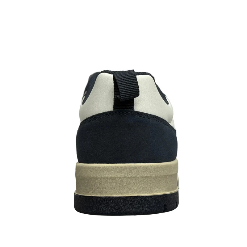 Napapijiri Herren Dust Leder Sneakers | Weiß / Marine