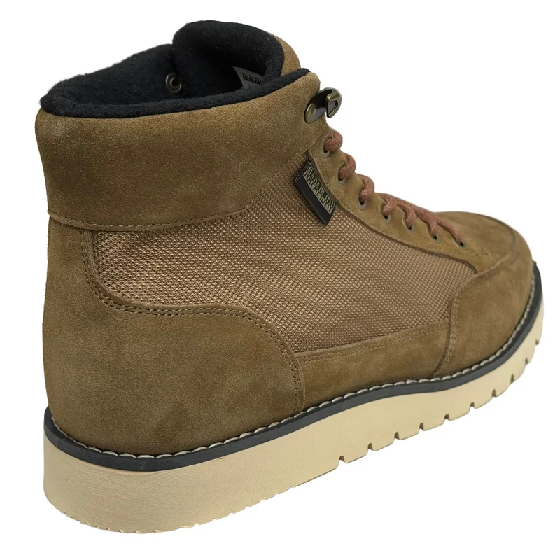 Napapijiri Herren-Ankle-Boots aus Conifer-Leder | Goldbraun