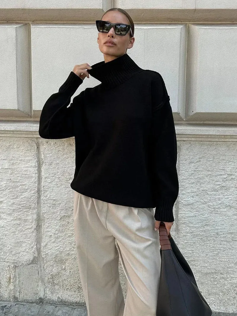 Yalisse | Eleganter Rollkragenpullover gestrickt