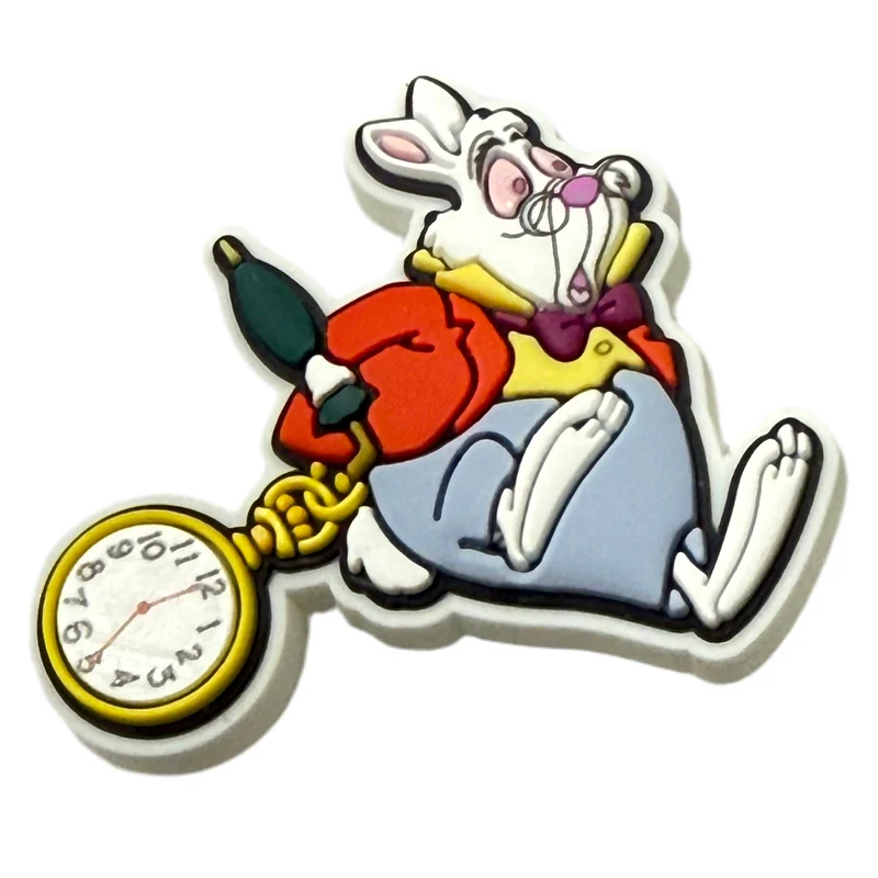 Crocs Jibbitz Disney Alice im Wunderland Weißer Hase Charm