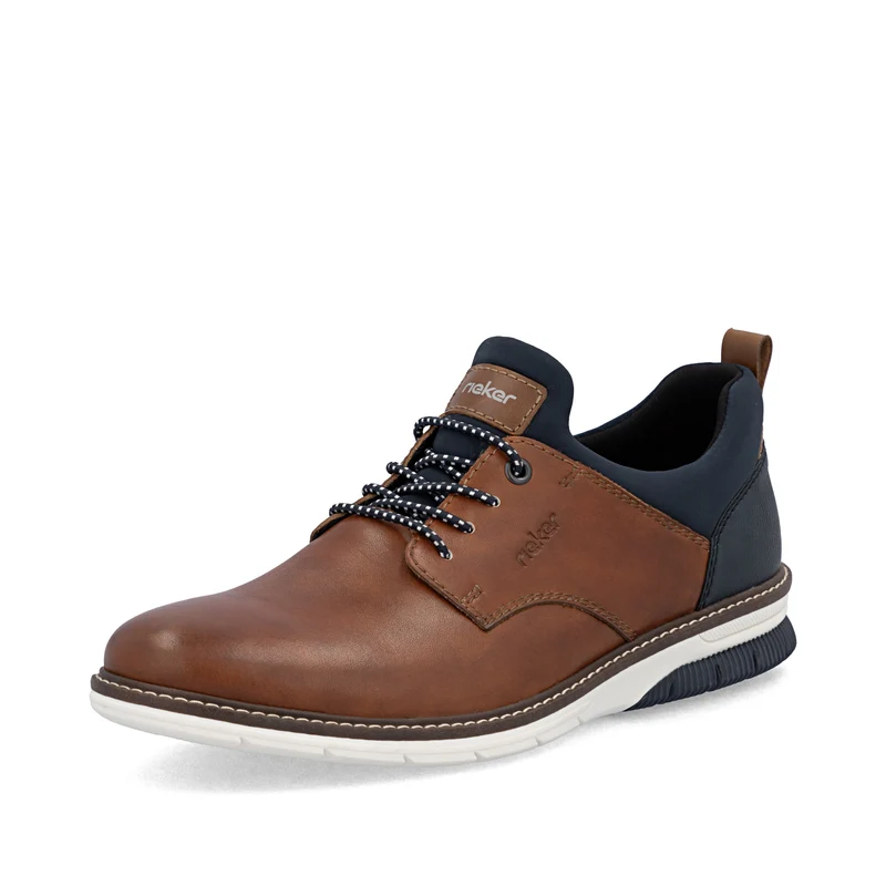 Rieker Herren Leder Slipper | Braun