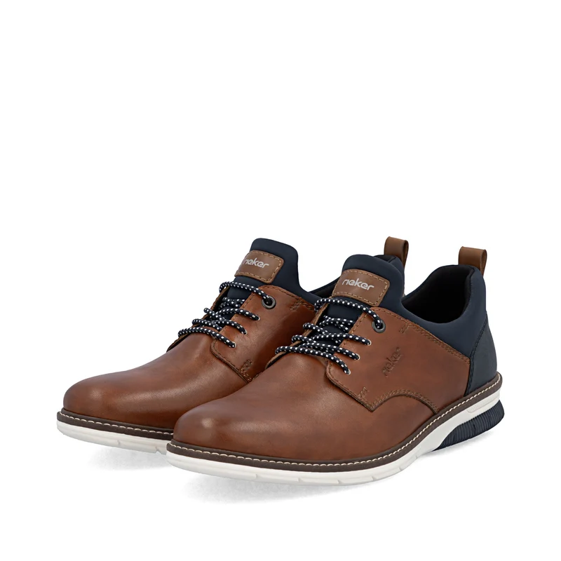 Rieker Herren Leder Slipper | Braun