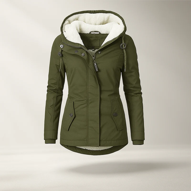 Fleecejacke mit verstellbarer Kapuze - Danna