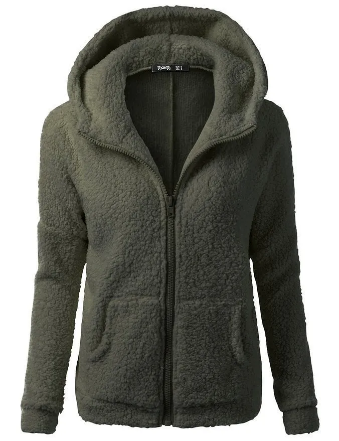 Fleecejacke mit Kapuze - Rachel