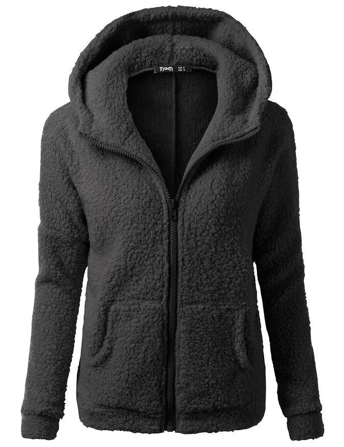 Fleecejacke mit Kapuze - Rachel