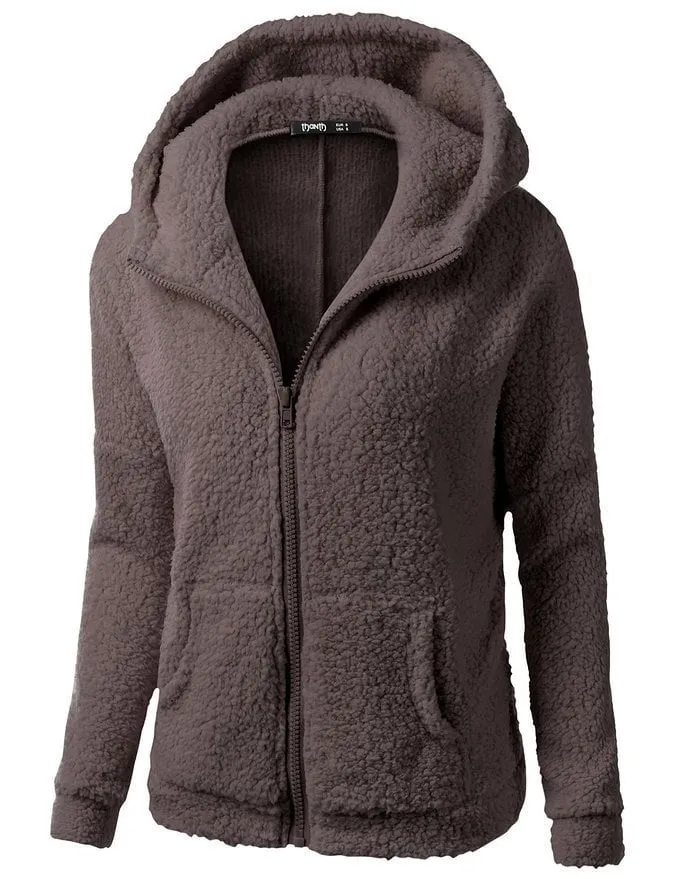 Fleecejacke mit Kapuze - Rachel