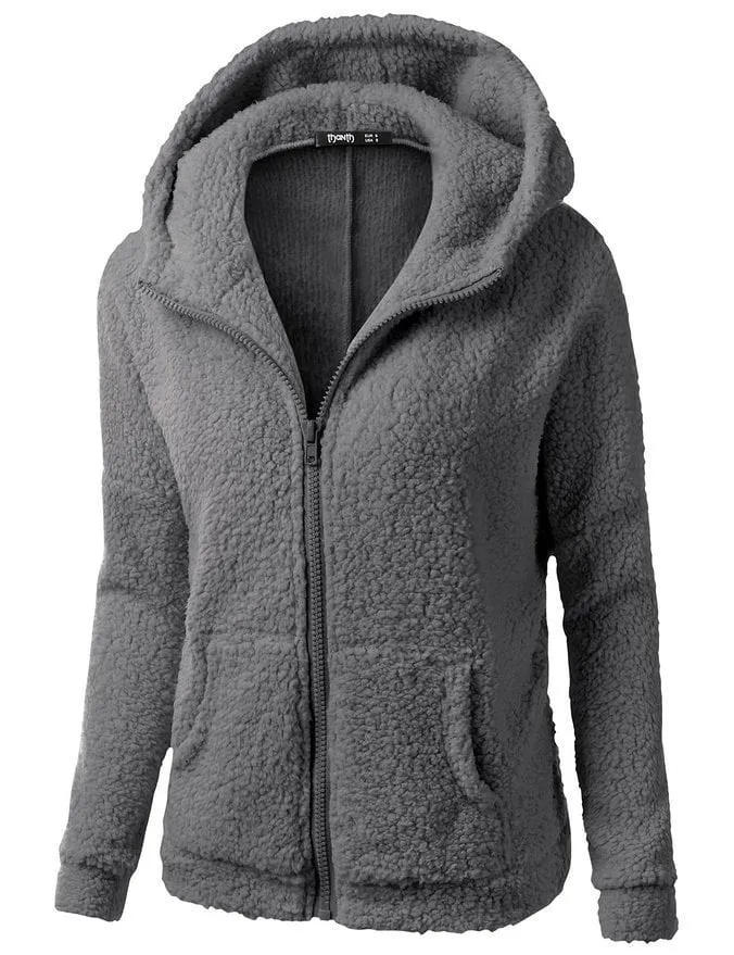 Fleecejacke mit Kapuze - Rachel