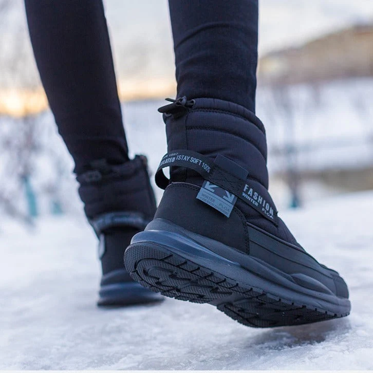 Win | Groovywish Herren Winter Orthopädische Stiefel Mehrfarbig Wasserdichte Schuhe