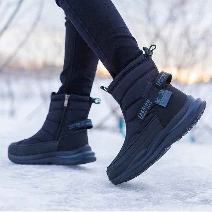 Win | Groovywish Herren Winter Orthopädische Stiefel Mehrfarbig Wasserdichte Schuhe