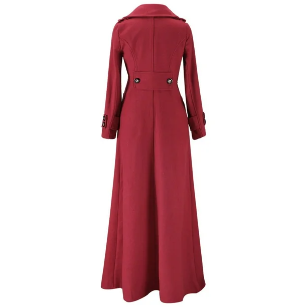 Damen Wintermantel | Langer Trenchcoat | Elegant & Wärmend | Winddicht
