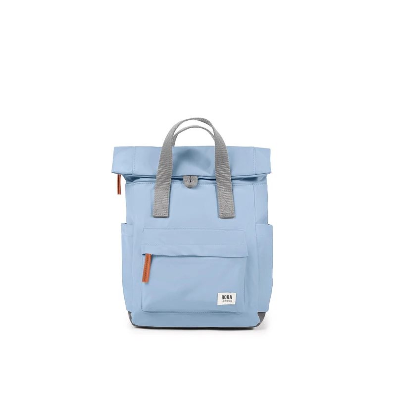 ROKA Canfield B Retro Blaue kleine Tasche aus recyceltem Nylon