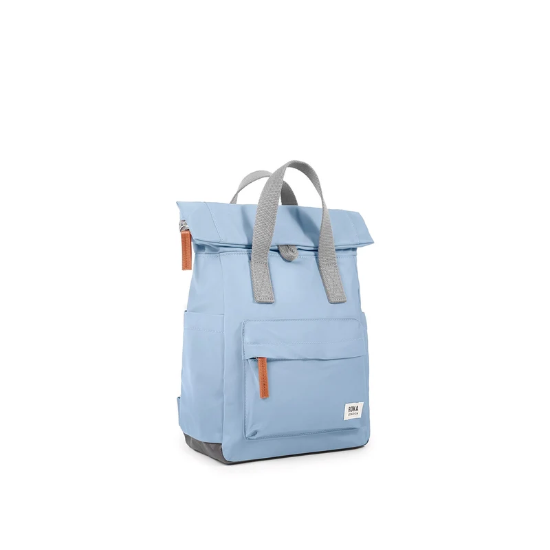 ROKA Canfield B Retro Blaue kleine Tasche aus recyceltem Nylon