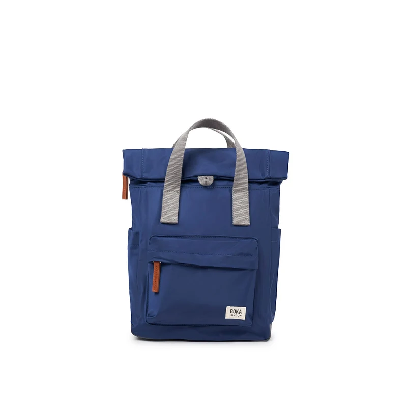 ROKA Canfield B Crisp Blue Kleine Tasche aus recyceltem Nylon