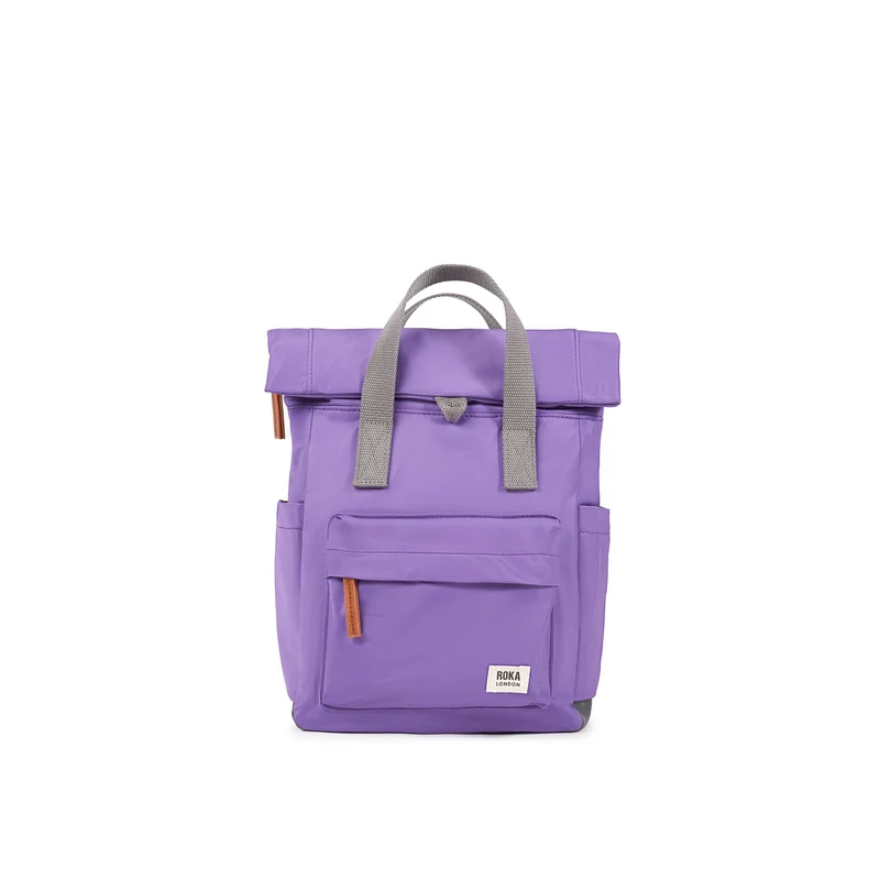 ROKA Canfield B Fresh Lila Kleine Tasche aus recyceltem Nylon