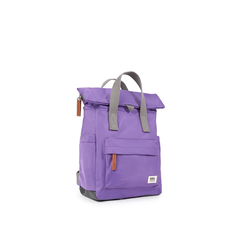 ROKA Canfield B Fresh Lila Kleine Tasche aus recyceltem Nylon