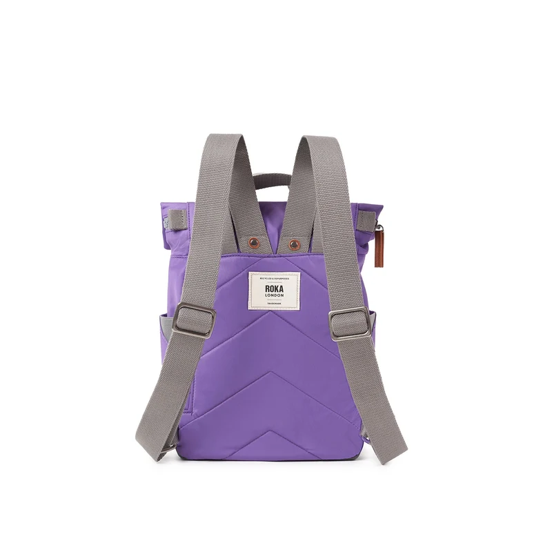 ROKA Canfield B Fresh Lila Kleine Tasche aus recyceltem Nylon