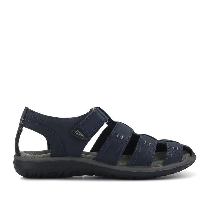 Leather Touch-Fasten Sandals - DDIN41016 / 327 267 - Navy