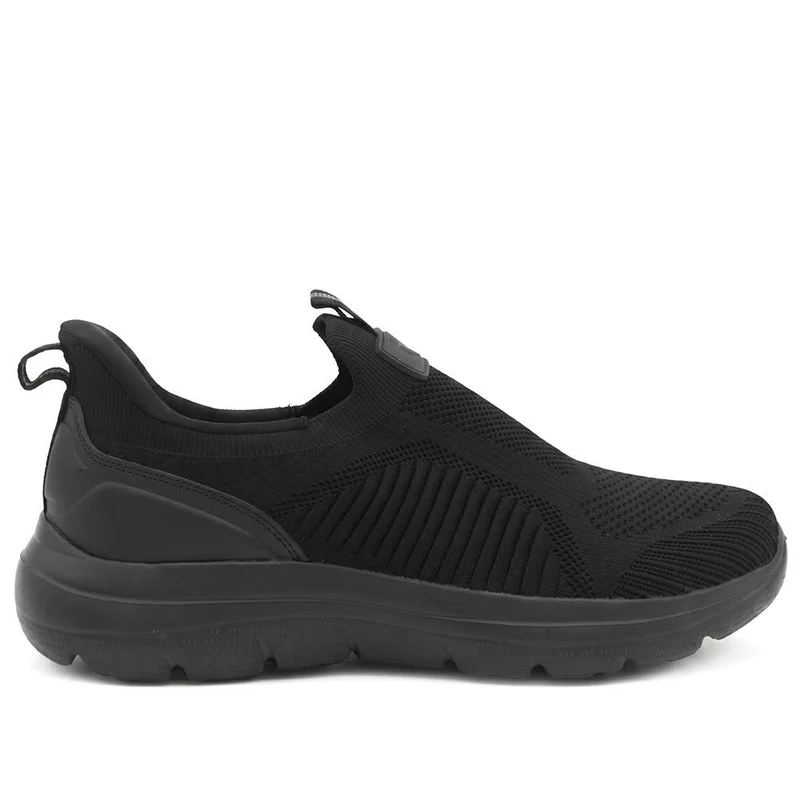 Extra Wide Fit Easy Step In Trainers - BOJIE44000 / 329 589 - Black-Black