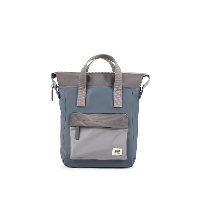 ROKA Bantry B Graue, tonale kleine Tasche aus recyceltem Nylon