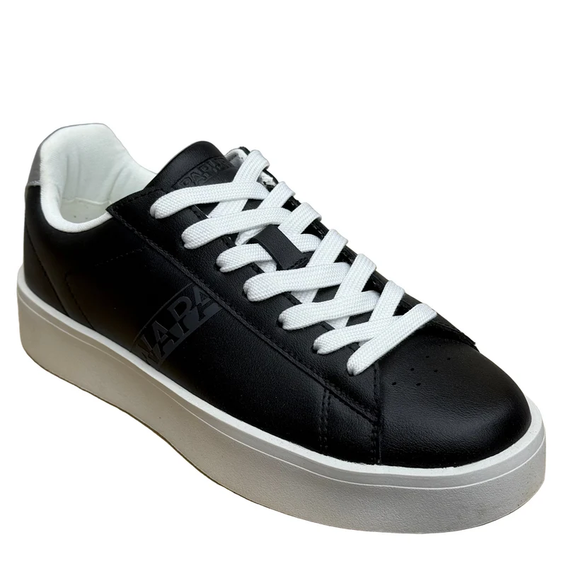 Napapijiri Damen Ivy Leder-Sneaker | Schwarz