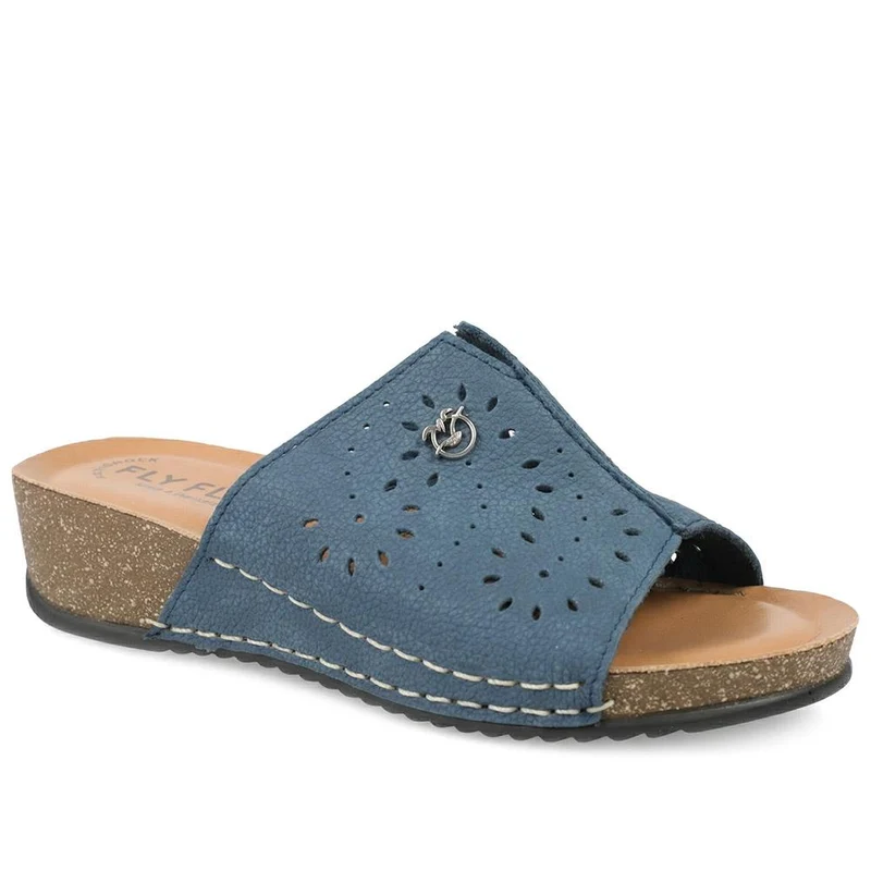 Flyflot Leather Mule Sandals - FLY43012 / 328 649